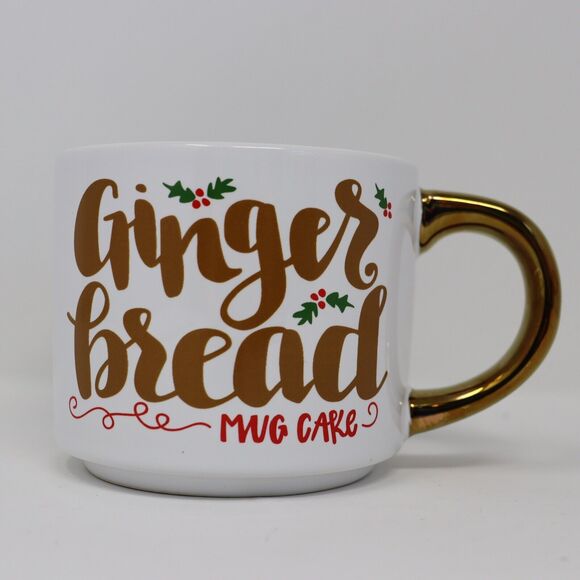 Gingerbread Gold Coffee Cup Mug With Recipe Threshold Stoneware - Picture 1 of 3